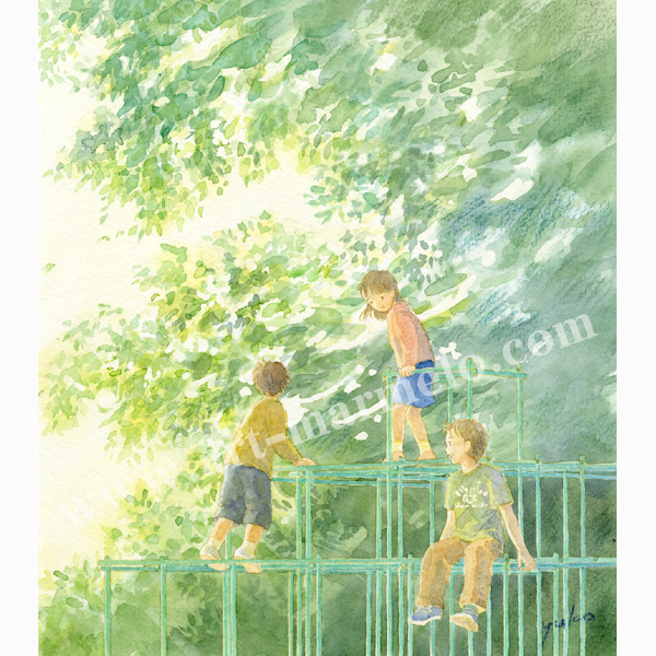 北沢優子「道辺の花」　自筆サイン、エディションナンバー入り限定版画